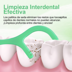 Palillos con Hilo Dental Sabor a Menta (Cuidado Portátil)